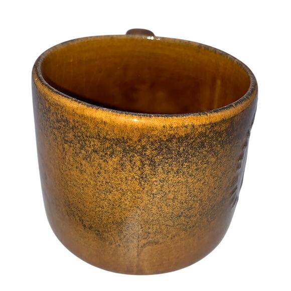 Vintage 1960s Drip Glaze Mug Illinois Sesquicentennial 1818–1968 Brown Mug - Picture 5 of 9